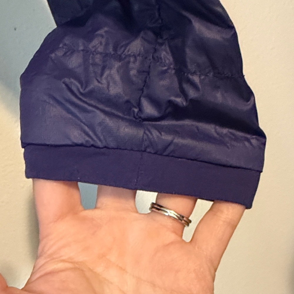 Helly Hansen Purple Quilted Down Puffer Jacket with Red Zipper - Picture 6 of 10